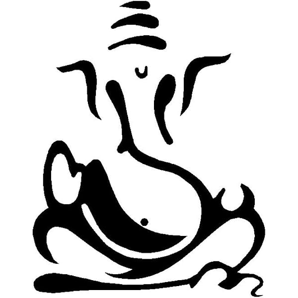 Ganesh 002 Ganesha Vinyl Sticker Decal Full Color Hindu Car Laptop God...