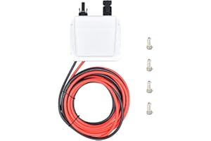 Solar Dachdurchführung mit 6mm² 3m kabel und Solarpanel Steckver, UV-Beständigkeit, IP68 Wasserdicht Doppel Kabeldurchführung Gehäuse für Wohnmobil, Boote, PV-anlage und Camper(Weiß)