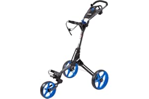 SkyMax 2019 CUBE 3 WHEELED COMPACT GOLF TROLLEY +FREE £39.99 ACCESSORY PACK (CHARCOAL/BLUE)