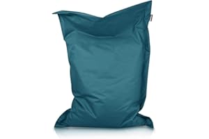 ‎BUBIBAG BuBiBag XXL Sitzsack, Outdoor Sitzsäcke für Kinder und Erwachsene, Bodenkissen Beanbag Fatboy wetterfest (Petrol 200x140cm)