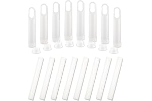 MaNeaz 8 Piezas Inhalador Nasal Inhaladores Nasales Con Gancho Tubos De Aceites Esenciales Para Aromaterapia Tubos De Aceite Esencial Varillas Vacías Aromáticas（Blanco）