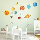 Decowall DA-1501 Das Sonnensystem Wandsticker Wandaufkleber Wandtattoo Kinderzimmer (Groß) - 3