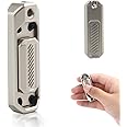 NALACAL Fidget Slider, Magnetic Excellent Metal Fidget Toy, EDC Fidget Toys for Adults, Tool Anxiety Stress Relief Toys Haptic Sliders, Ideal Collections and Gifts for Father & Friends (Silver)