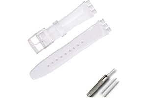 OLXIYOC Correa de reloj para reloj Swatch, silicona impermeable