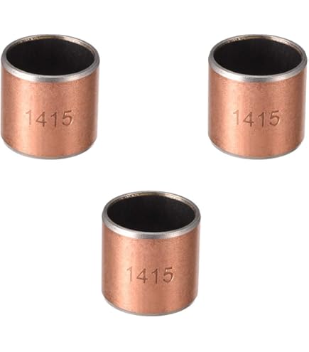 2 Bagues Lisses En Laiton Sans Huile 10x14x15 Mm – Pour Arbres De 10 Mm, Paliers Autolubrifiants – Idéales Mécanique, Automobile