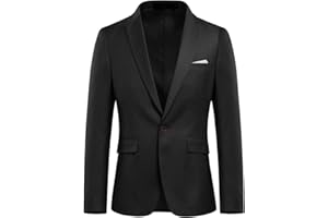 Allthemen Blazer para Hombre Ajustado con un botón para Traje Chaqueta para Hombre Elegante y Moderna para Negocios Bodas Ocio