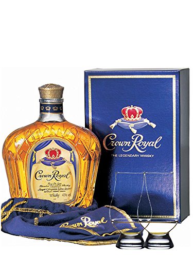 Preisvergleich Produktbild Seagrams Crown Royal The Legandary Whiskey 0,7 Liter + 2 Glencairn Gläser