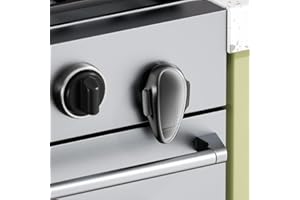 SAFELON 1 Pcs Child Safety Oven Lock, Kitchen Safety Oven Door Lock for Babies & Toddlers (Black)