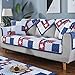 Produktbild JLYZB Quilted Slipcover Sofa, Non-Slip Four Seasons Sofa Cushion Armrest & Backrest Covers for Sofa Cotton Sofa Cover Furniture Protector-Navy Blue 90x120cm(35x47inch)