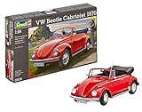 Detailgetreuer Bazsatz Revell Modellbausatz Auto 1:24 - Volkswagen VW Käfer Cabriolet 1970 (VW Beetle) im Maßstab 1:24, Level 4, originalgetreue Nachbildung mit vielen Details, 07078