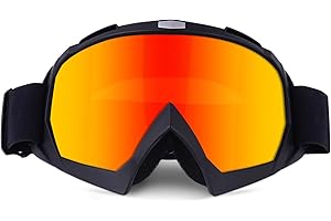 BIBIRE Motorradbrille,ATV Dirt Bike Off Road Racing Motorrad-Brille,UV Schutzbrille Winddichte Staubdichte Motocross-Brille OTG Goggles zum Radfahren OffRoad Racing/Skiing/Klettern