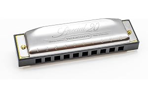 Hohner Harmonijka Ustna, Srebrny, 20 tonów, klucz C