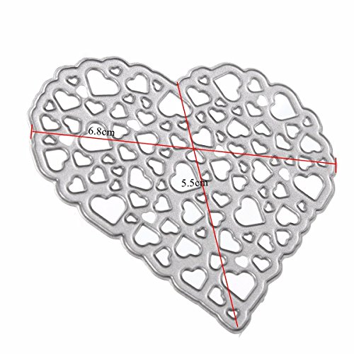 KING DO WAY Stanzschablone herz stanzformen Schneideisen Scrapbooking schablonen für DIY sammelalben handwerk Papier Karten Dekorpapier - 5