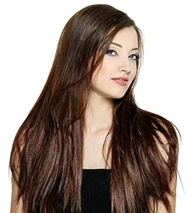 Thrift Bazaar Deep Brown Straight Hair Extensions for women