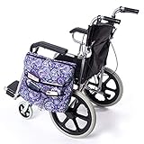 Sac de rangement TUYU pour fauteuil roulant, sac à dos universel pour scooter électrique, sac latéral pour fauteuil roulant étanche pour personnes âgées, personnes âgées, handicapé TYDB96 (violet)