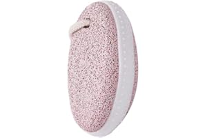 HEALLILY Pumice Stone for Feet Oval Foot Scrubber Exfoliating Dry Dead Skin Remover for Hands Heels Body Foot Care Tool Pink