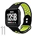 Produktbild Xinxinyu Uhrenarmband, { Uhrenarmbänder Mit Belüftung Löcher } { Silikon Band-Armband } { Sportband Trageschlaufe }Für Fitbit Versa (Schwarz)