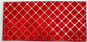 Jain Cards Sagan Envelopes Textured Leaf RED (Pack of 20 Pcs.)