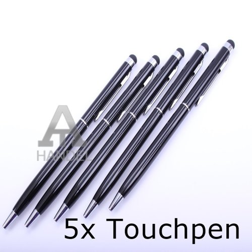 5 x TOUCHPEN FÜR APPLE IPHONE 3G 3GS, APPLE IPHONE 4G 4GS , APPLE IPHONE 5 5S, APPLE IPHONE 5 5C STYLUS PEN STIFT KUGELSCHREIBER PEN KULI SCHUTZ