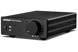 Actualización AIYIMA A07 Premium TPA3255 Mini Amplificador de Potencia 4 Ohm 300Wx2 HiFi Clase D Amp Integrado Amplificador Estéreo de 2 Canales para Altavoz Pasivo Home Audio