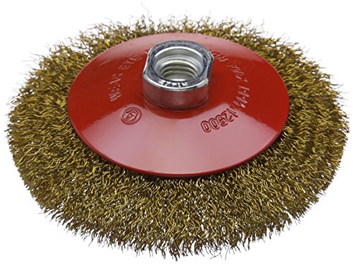 Silverline 763625 Stahldraht-Scheibenbürste, gewellt 115 mm