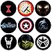Produktbild Avengers 9 x Magnet-Set (58 mm Durchmesser)