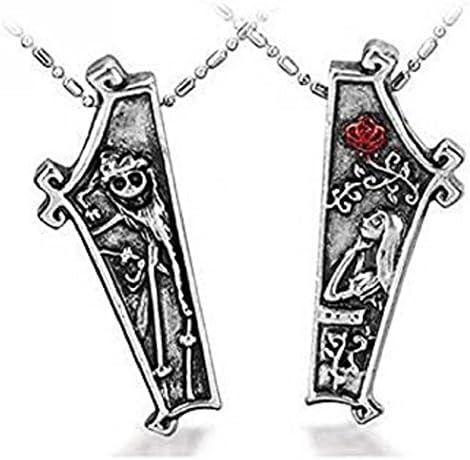 Nightmare Before Christmas Necklace Jack And Sally Friendship Love Pendants