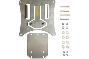 BCR COMPONENTS BCR Portatarga posteriore estraibile per Enduro. Porta targa moto in acciaio. Portatarga moto completo di viteria. Cornice targa moto. Portatarga omologato Enduro. Supporto targa moto.