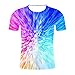 Produktbild Luckycat Herren T-Shirt Große Größen Sommer Schwarz 3D Galaxy Himmel Gedrucket Elastic Slim Fit Rundhals Kurzarm Tops Männer Casual Oversize Coole Pullover übergröße Pulli Hemd Bluse Mens Shirts M-4XL