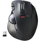 ELECOM 2.4GHz Wireless Thumb-Operated Trackball Mouse, 6-Button Function with Smooth Tracking, Precision Optical Gaming Senso