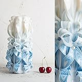 Kerze Geschenk Bräutigam für Hochzeit, Blau Dekoration - EveCandles