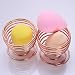 Mudder Beauty Blender Sponge Holder Makeup Drying Stand Sponge Puff Holder Rack, Rose Gold, 2 Pieces
