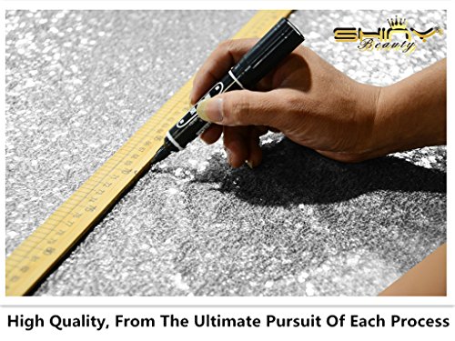 ShinyBeauty 240x245cm Glitzernden Photo Booth Hintergrund Pailletten Zurück Drop Pailletten Stoff Bolt Photo Booth Großhandel Silber Pailletten Schrauben Großhandel - 3