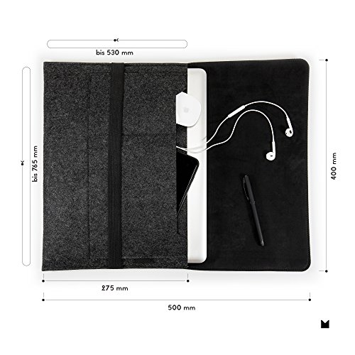 FORMGUT   MacBook Pro Tasche Filz 15 4 Zoll  Laptoptasche  Laptop Sleeve  Notebook H  lle  Businesstasche  Computertasche farbig  umweltfreundliche Sc