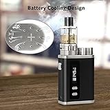 IJOY CIGPET® ANT 80W E Zigarette/E shisha Vape Box Mod Starterset, Top Refill Vaping Kit mit Sub 0,25 Ohm Verdampfkopf, Dampftank RBA 2ml, HD OLED-Anzeige Vaporizer Elektronischer Zigaretten | VW /TC (Temperaturregelung) Box Mod mit 18650 Batterie, Ohne Nikotin, Schwarz -