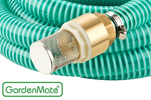 GardenMate® 7m Ansaugschlauch Ø 1 Zoll Messing Verbindung mit Rückschlagventil für Gartenpumpen (7m Länge) - 3