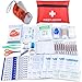 Produktbild Mini-Erste-Hilfe-Kit 113 Stück Kompakt First Aid Kit Wasserdichte Medizinische Notfalltasche Drinnen Draußen Notfallkoffer für Zuhause Auto Camping Büro Boot Wandern Arbeitsplatz Kinderbetreuung