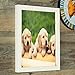 Produktbild Bluelover 10 Zoll hängenden Bild Rahmen Holz Foto Frame Foto Wand Home Decor Anhänger Wandtyp Rahmen - weiß