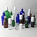 3PCS 20ml Upscale Empty Refillable Blue Glass Roll on Bottles Essential Oil Perfume Roller Bottles with White Cap Attar Bottle (20ML)