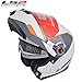 LS2 Helmet FF386 Midnight-Flip Up-Matt White & Orange-XL RS.9099.00