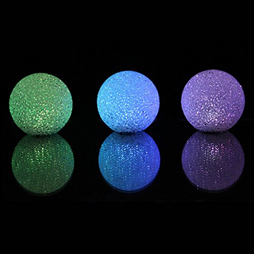 HuaYang 2015 bola de cristal mágica LED que cambia de color luz nocturna lámpara 8 cm decoración Navidad regalo