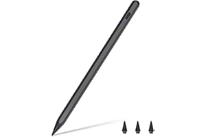 LPUNCD Pencil 2a Generación (10 Min Carga Rápida), 2024 Professional Lápiz para iPad con Sensibilidad Inclinación & Rechazo Palm, Lápiz Pen para iPad 6-10, Air 3-5, Mini 5-6, Pro 11" 1-4, 12" 3-6