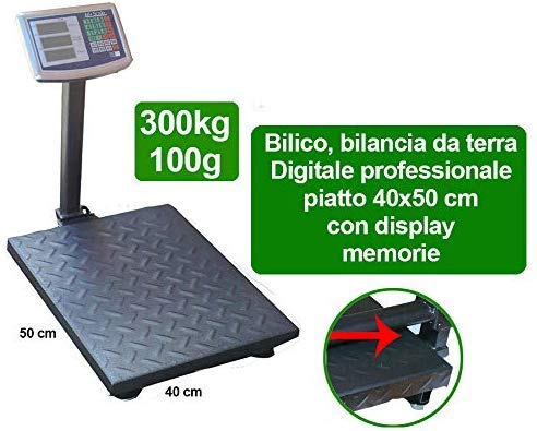 BILANCIA BILICO DIGITALE ELETTRONICA 300 KG CON DISPLAY LCD 300kg