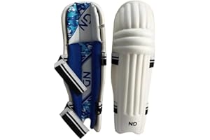 22YardsPro ND Cricket Batting Leg Guards Tendulkar Style Batsman Pads Boys Youths Mens Ambi UK
