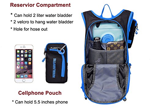 SHTH Damen Herren Wasserdicht Fahrradrucksack Outdoor Sportrucksack Rucksack(18L) - 5