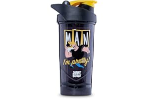 Shieldmixer Hero Pro Classic Shaker for Whey Protein Shakes and Pre Workout, BPA Free, 700 ml, Johnny Bravo Pretty