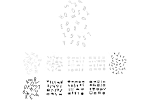 Design Letters Numéro et lettres pour le tableau d'affichage | Décorations murales en feutre ardoise 20mm 132 pièces | Symboles de tableau en feutre | Jeu de caractères de la lettre