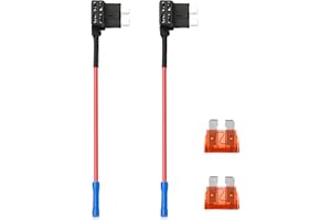 MANTOTO Car Fuse Tap Set, Add-a-Circuit Fuse Tap Piggy Back Fuses Adding a Circuit Adapter Fuse Kit Dual-Slot Fuse Holder Low Profile Tap Adapter for Car Truck Boats
