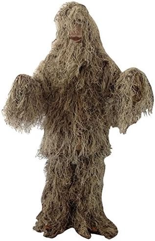 Adults Ghillie Suit Desert Color for Hunting Wargame Sports and Other Outdoor Activities by Ghillie Suits