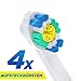 Produktbild Belmed Ersatzbürsten für Oral B - (EB18) voll kompatibel mit Braun Oralb Vitality, Pro Health, TriZone, Advance Power, Genius 8900, 9000, Professional Care, Triumph und Deep Sweep - oral b aufsteckzahnbürsten - Oral B Aufsteckbürsten - Aufsätze(4)